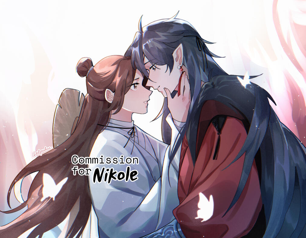 Halfbody illustration couple Halfbody illustration couple