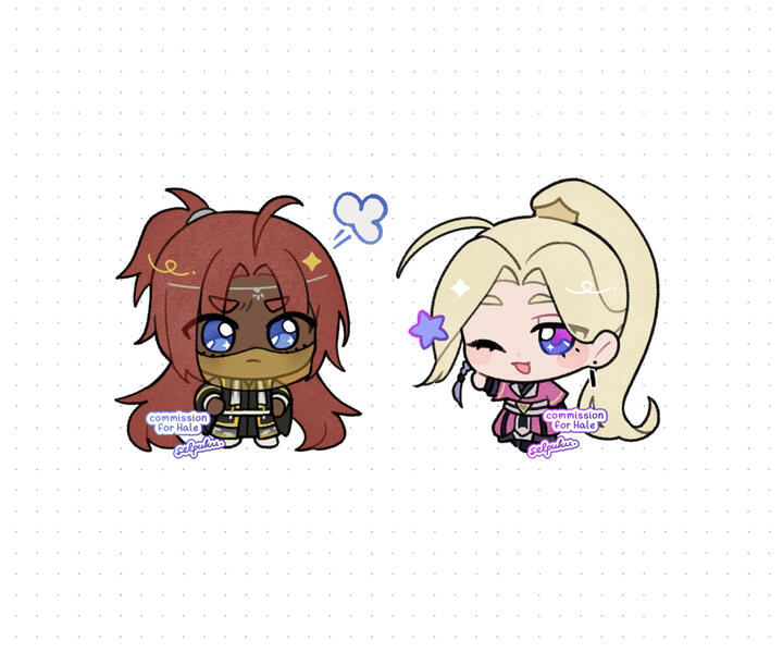 mini chibi couple